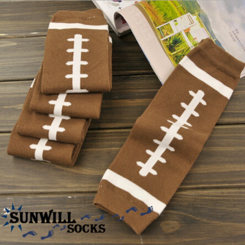 Calentadores de algodón para brazo de bebé, medias de fútbol para niño y niña, calentador, 3 pares, novedad de