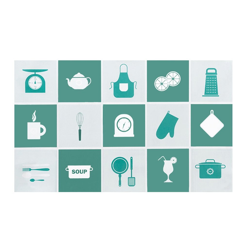 Duży rozmiar folia aluminiowa samoprzylepna wodoodporna naklejka na olej, robić kuchni naklejki ścienne anty olej tapeta kuchenna robić dekoracji domu: zielony