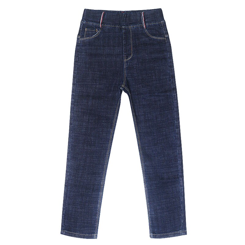 Baby Jeans Solid Blue Denim Trousers for Big Boys Casual Washing Blue Jeans Loose Children Long Pant Fat Boy Clothes
