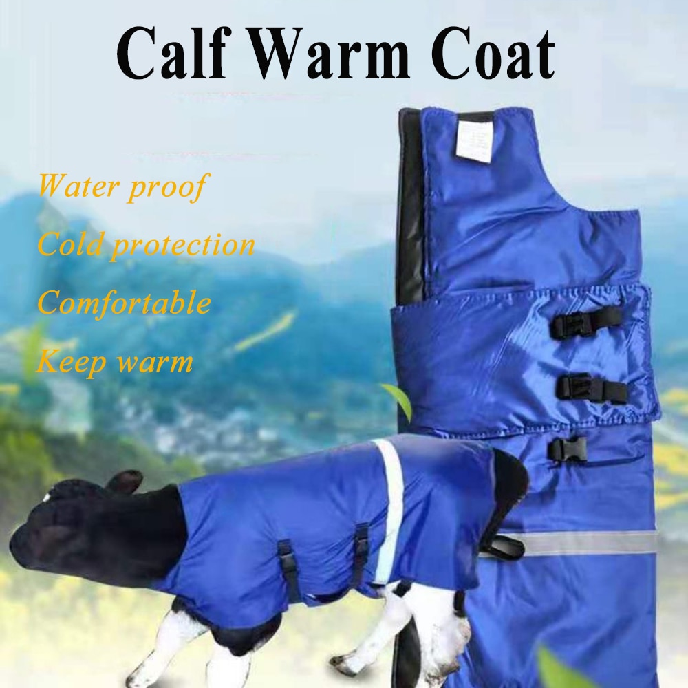 1 pçs vaca bezerro casaco quente colete jaqueta no inverno engrossar proteção prevenção fria à prova dwaterproof água rancho pastagem ferramenta suprimentos