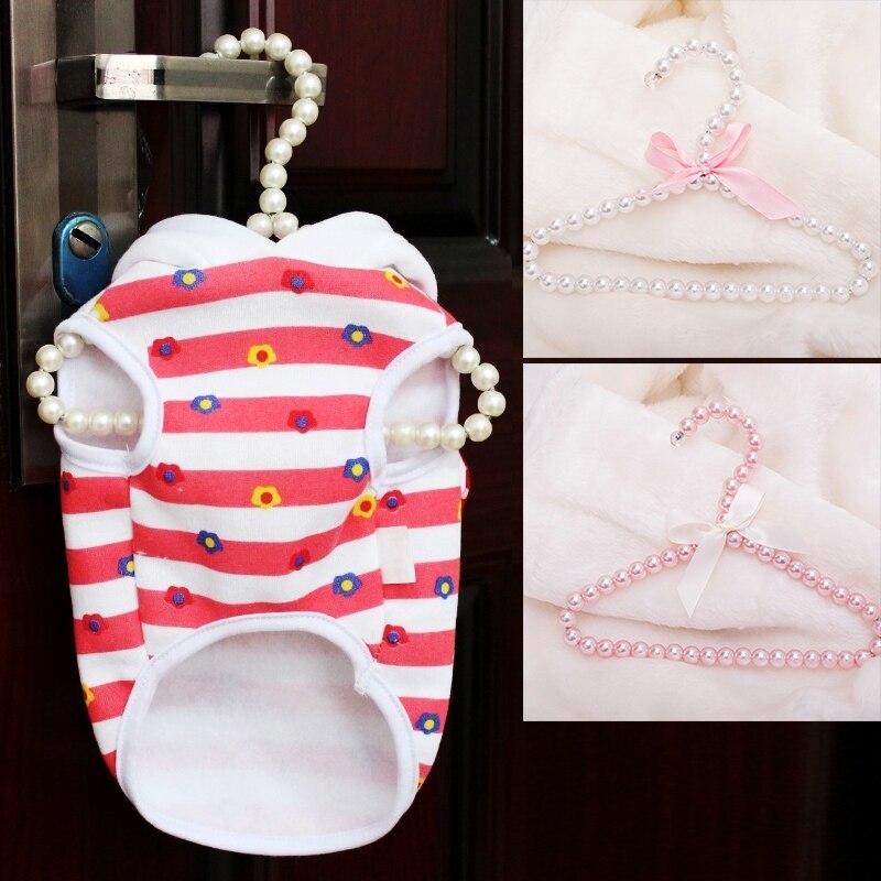 Cintre perle plastique cintres pour animaux de compagnie 20cm vêtements garde-robe stockage 1 pièces enfants perle cintre chien cintres pour vêtements bébé