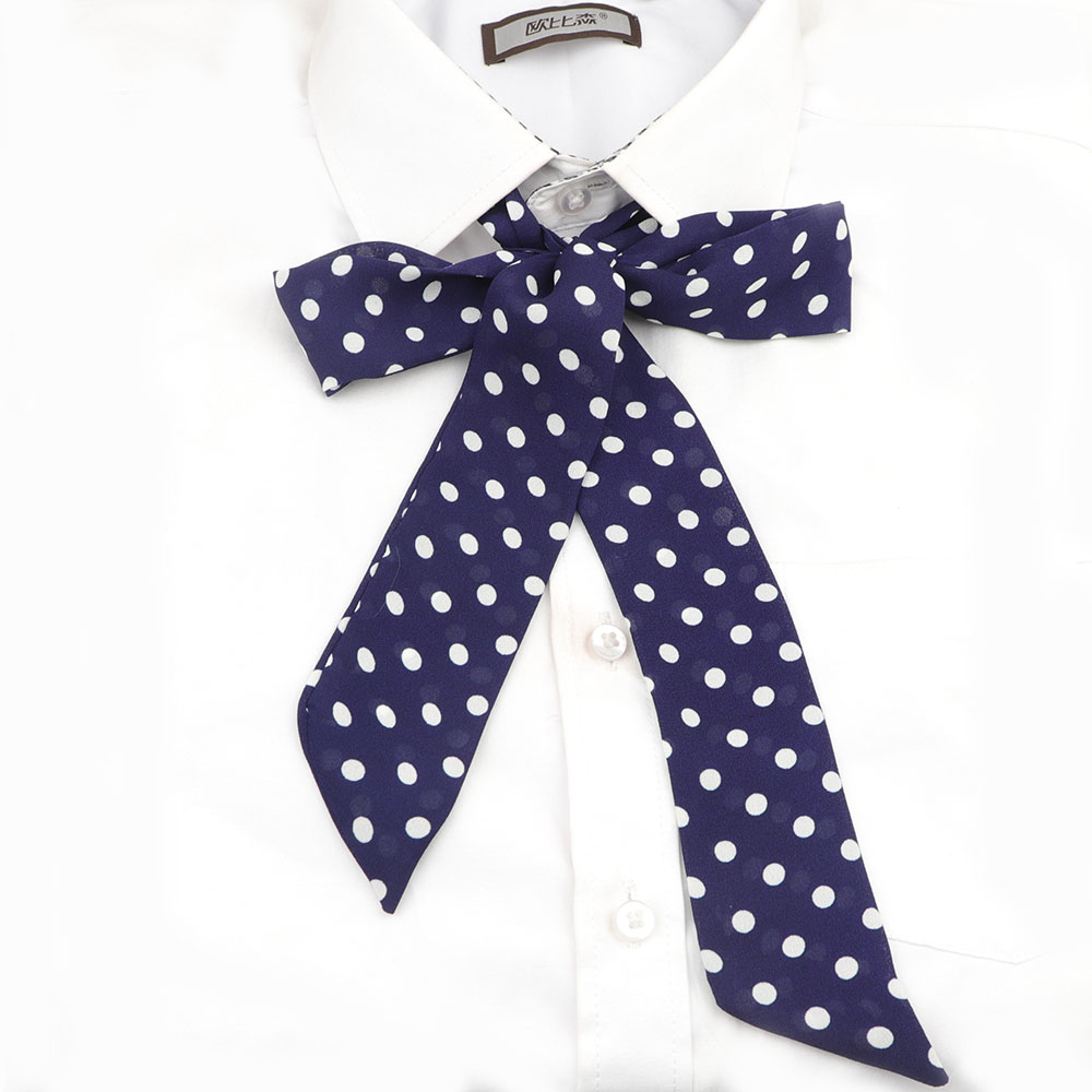 ¡Oferta! 1 lazo de seda para mujeres y niñas, lazos de gasa Lithe, lazos de mariposa a rayas, corbata Vintage, accesorios para el cuello: 2