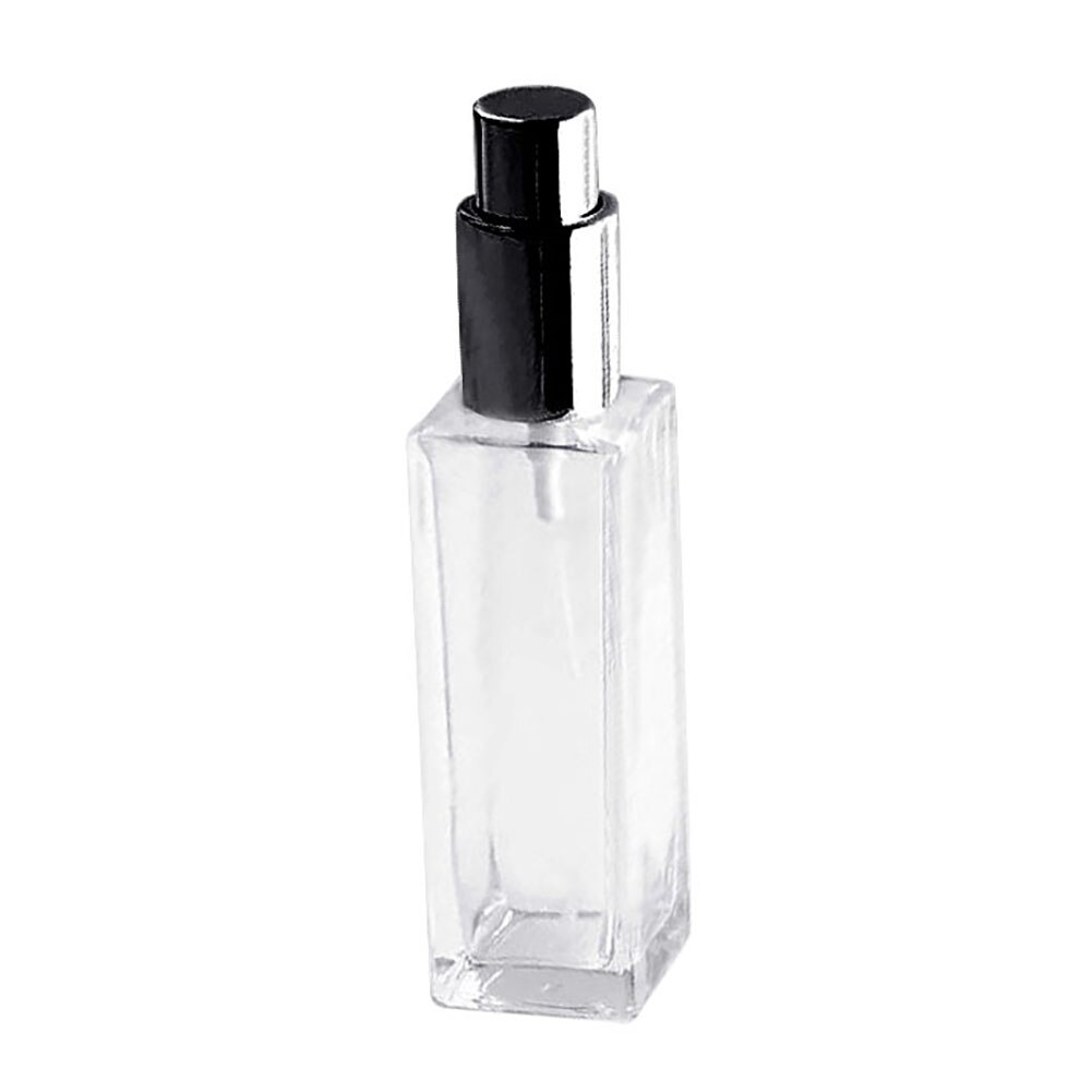 1 Pcs 30/50ml Draagbare Clear Glas Navulbare Parfum Verstuiver Lege Spray Fles Squeeze Containers: Black 30ml