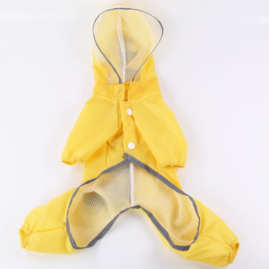 Chubasquero de dinosaurio para perros, ropa impermeable con capucha, suministros para mascotas,