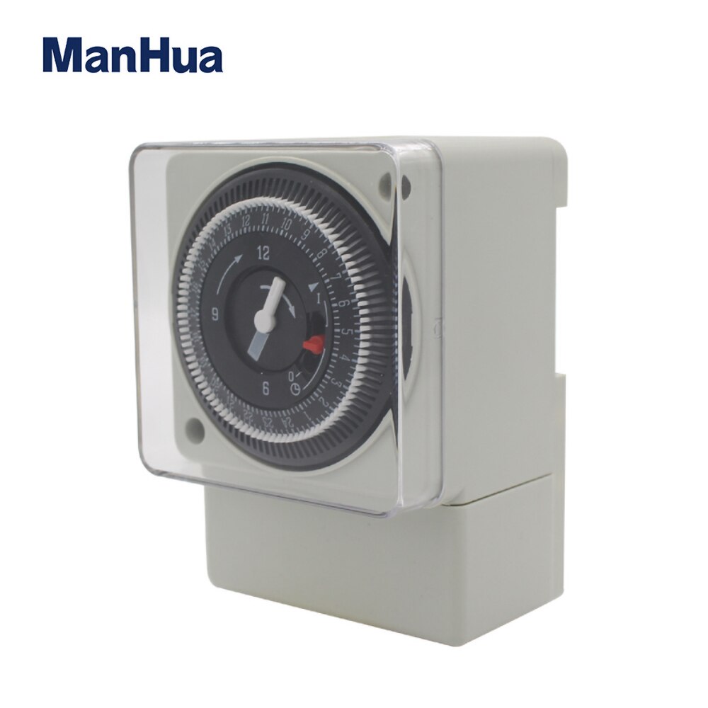 ManHua 24 Hours AC220V 50Hz Din rail Mechanical Timer Switch MT188 Countdown Energy Saving Controller Industrial Timing Switch