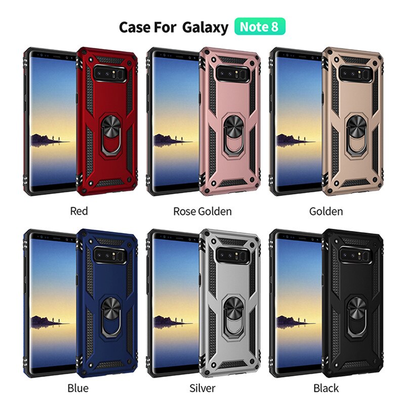 Für Samsung Galaxy Note 8 Fall Magnet Auto Ring Ständer Halter Abdeckung für Samsung Galaxy Note 8 Note8 SM-N950F Coque capa fundas