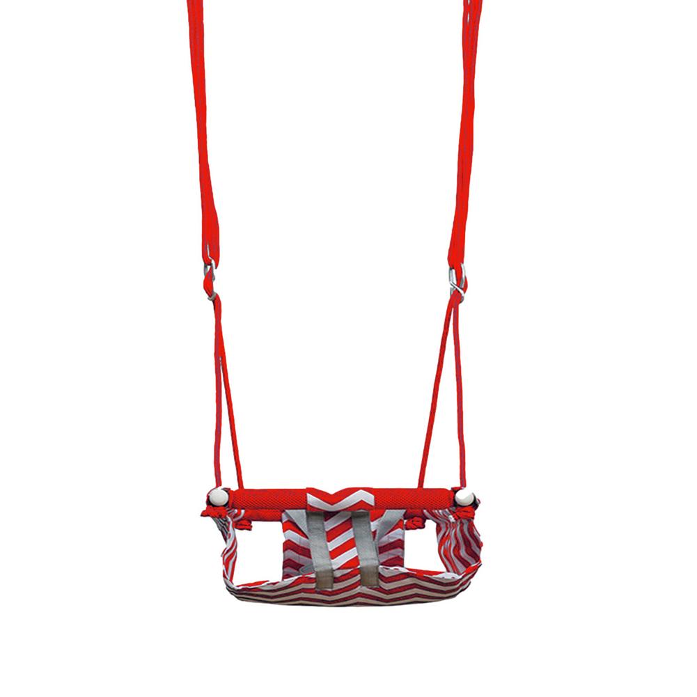 Kids Swing Seat Indoor Child Swing Set Adjustable Height Perfect For Outdoor Garden Tree Swing Rope Seat For Kids 55kg: Red