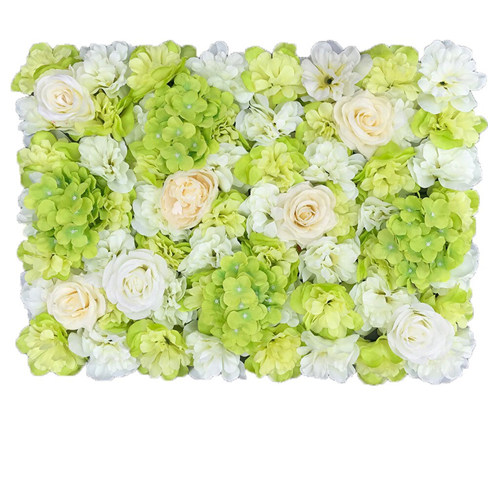 40 x 60cm blomsterveggpanel silke rose kunstige blomster full rose bryllup blomsterdekorasjon for bryllup bakteppe dekorasjon: 9