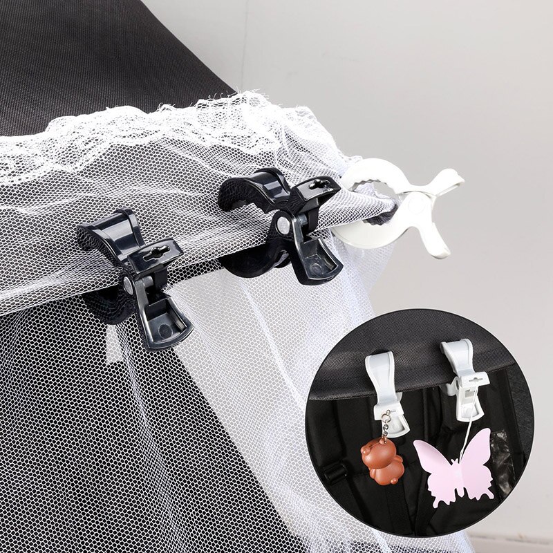 2 Stk/partij Baby Kleurrijke Autostoel Accessoires Plastic Kinderwagen Speelgoed Clip Kinderwagen Wandelwagen Peg Om Haak Cover Deken Klamboe clips