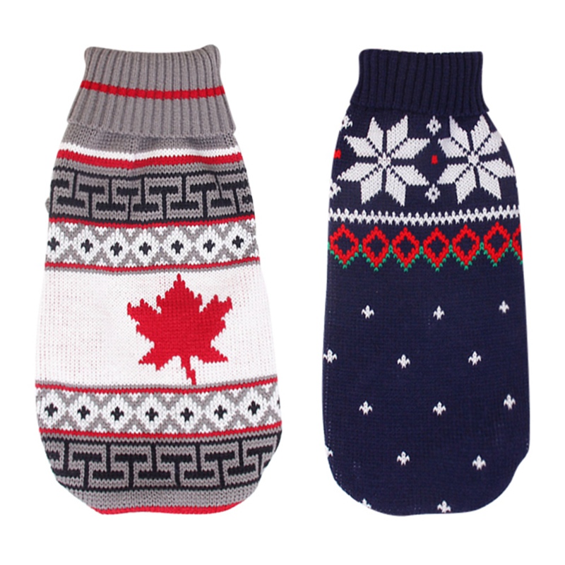 Huisdier Koud Weer Outfits Voor Herfst En Winter Honden Warm Accessoires Esdoorn Bladeren Trui