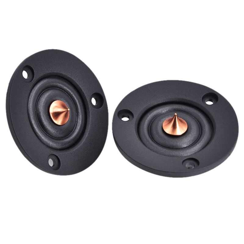 2Pcs 2 Inch Silk e Tweeter High-End Hifi 4 Ohm 30W Passive Speaker Treble Horn Car Automobile Speakers: Default Title