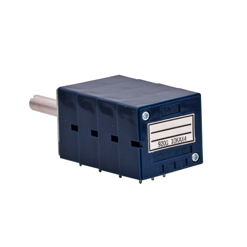 1PCS Japan Alps RK27 Quad Unit 4 Channels Volume Potentiometer 4-gang Balance Control LOG Type A10K/20K/50K/100K Slotted Shaft25