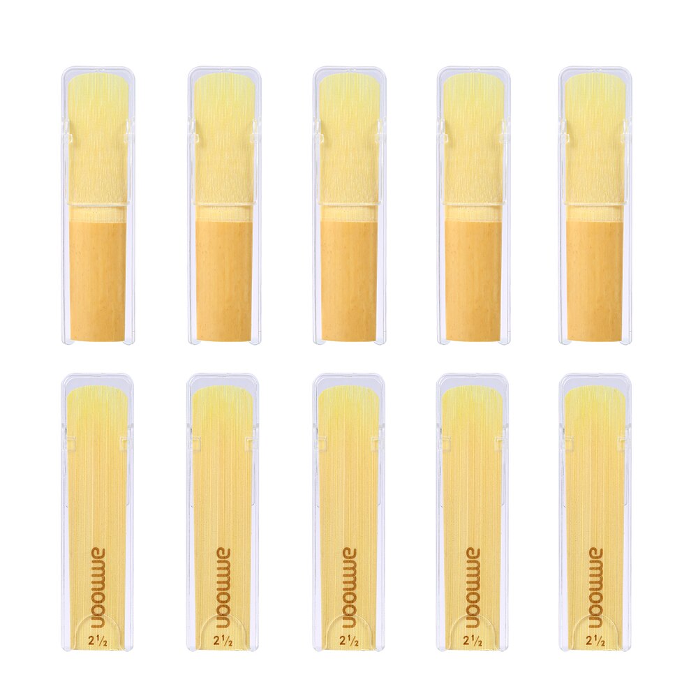 Ammoon 10 stuks/doos altsaxofoon rieten sterkte 2.5/ 3.0 saxofoon traditionele rieten saxofoon accessoires
