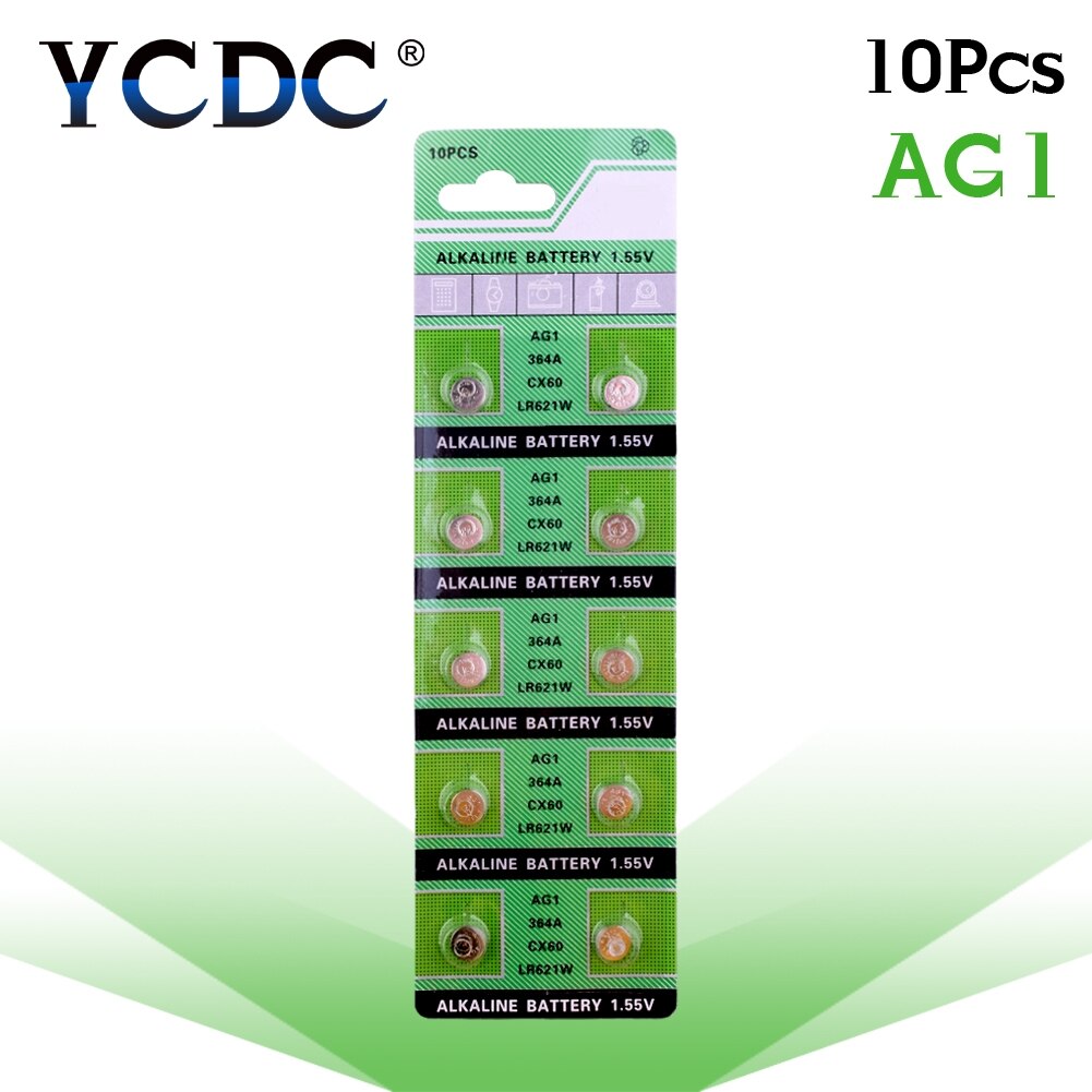 AG0 AG1 AG2 AG3 AG5 Pro Watch Battery 10 Pcs 1.55V AG4 ag4 377a 377 lr626 sr626sw sr66 lr66 Alkaline Batteries Button Cell Coin: AG1