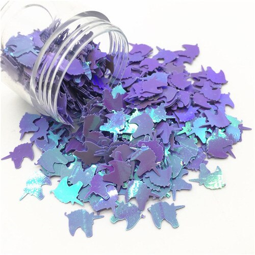 Pailetten 8*12 Mm Grote Eenhoorn Vorm Losse Pailletten Diy Ambachten Handgemaakte Niveau Toneelvoorstellingen Kleding Naaien Accessoires 10G: AB purple