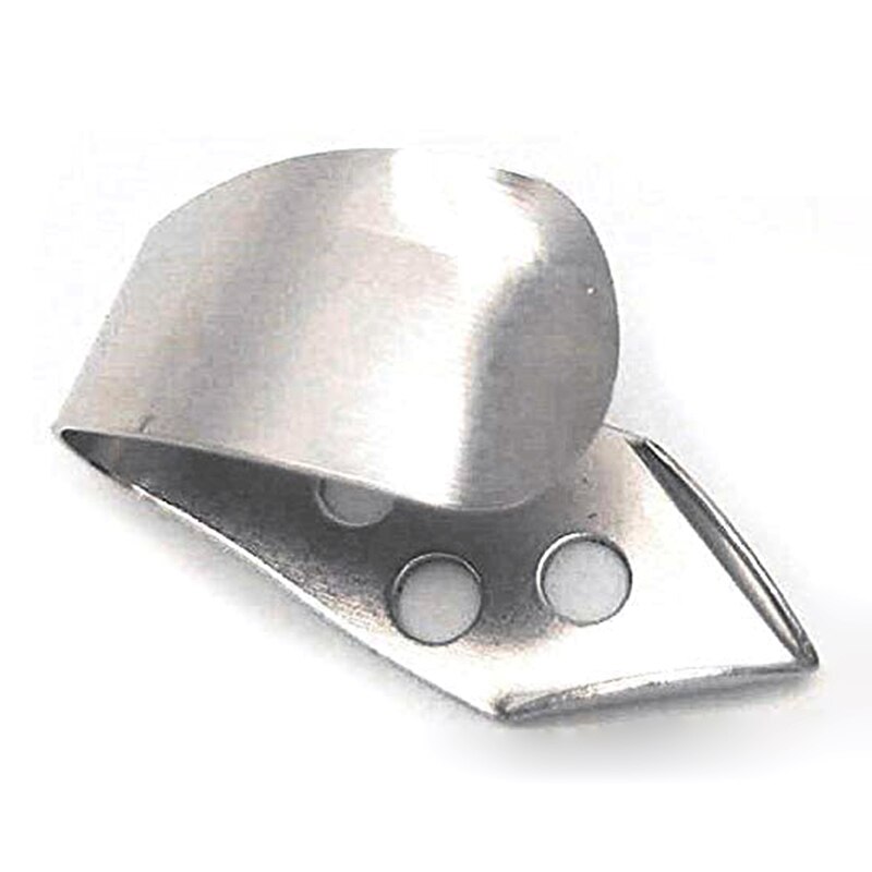 SEWS-4Pcs Metal Thumb Finger Guitar Picks Stainless Steel Guitar Picks for Acoustic Guitar Banjo Ukulele