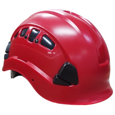 Darlingwell Veiligheid Harde Hoed Ademend Vents Helm Buitensporten Rijden Climing Rescue Multifunctionele Werk Cap: Rood