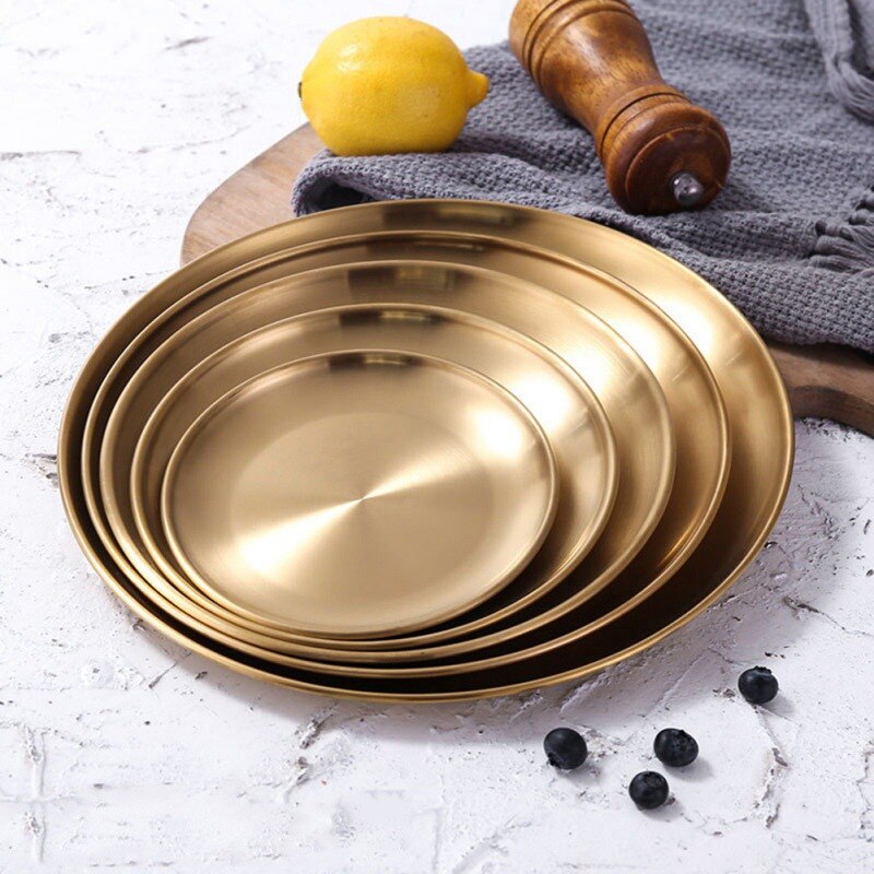 Keuken Opslag Lade Rvs Snack Fruit Cosmetica Sieraden Organizer Europese Stijl Diner Platen