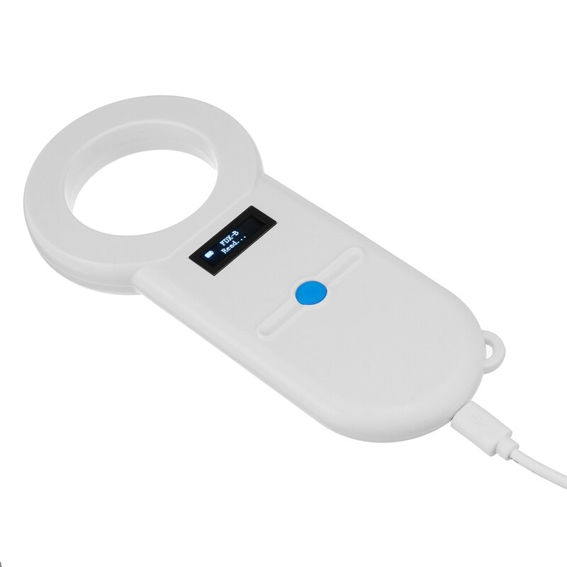 Escáner de Microchip para mascotas, lector de identificación para mascotas, escáner portátil para mascotas, lector USB RFID para perro gato caballo 134,2 Khz: Default Title