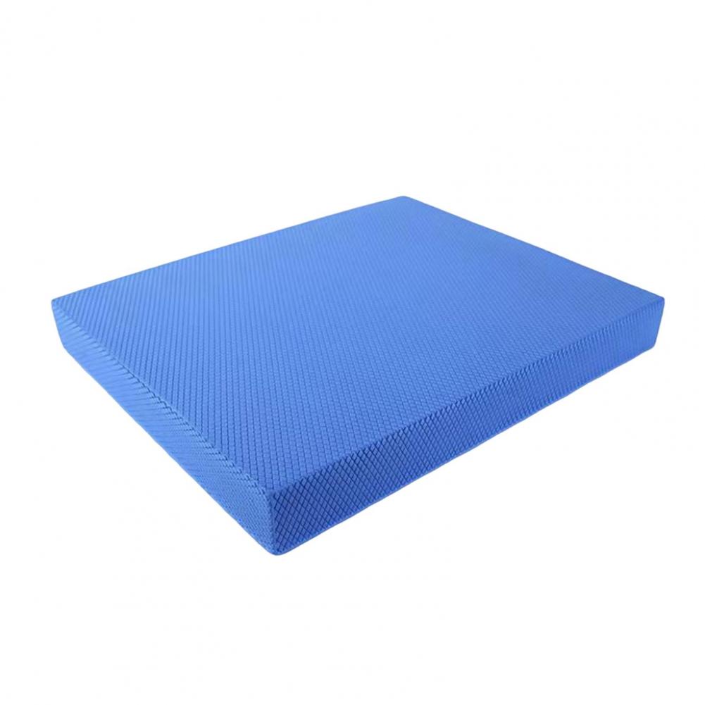 Yoga balansmatta män kvinnor sjukgymnastik högdensitets tpe-skumdyna kärnstyrka stabilitetsträning halkfri fitnessmatta: Blå