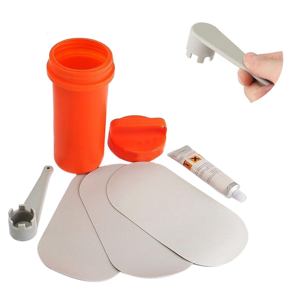 PVC Repair Patch Glue Kit Adhesive for Inflatable Dinghy Rib Boat Swimming Pools Float Air Bed Dinghies Wrench