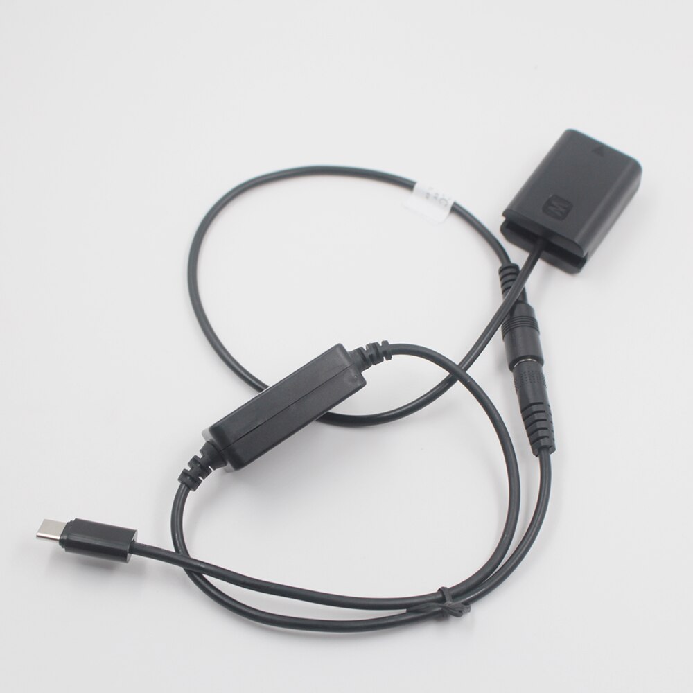 USB C PD NP-FW50 imitacja baterii AC-PW20 DC łącznik zasilacz robić i aparaty systemowe Sony alfa 7 a7 a7S a7II a7R A3000 A5000 A6000 NEX5 NEX3 NEX
