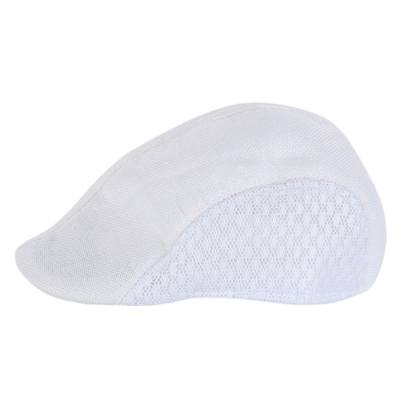 Sports top cap kvinder mænd retro vintage stil udhulet polyester bomuld hat voksen sportsbeklædning tilbehør til strandsport n: Hvid