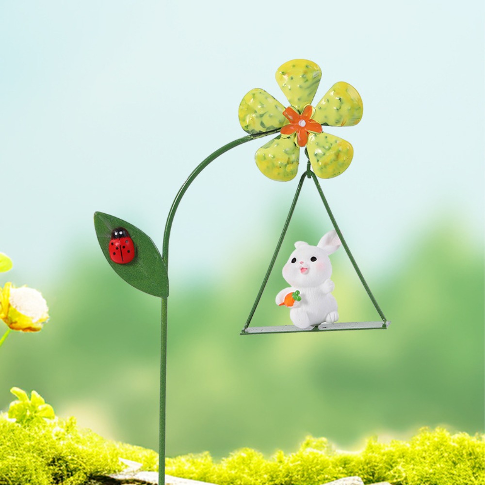 DIY Metall Blumentopf Windmühle Kleines Ebene DIY Blumenarrangement Zubehör Schaukel Leichte Pflanze Topf Ornament Heimat Dekor