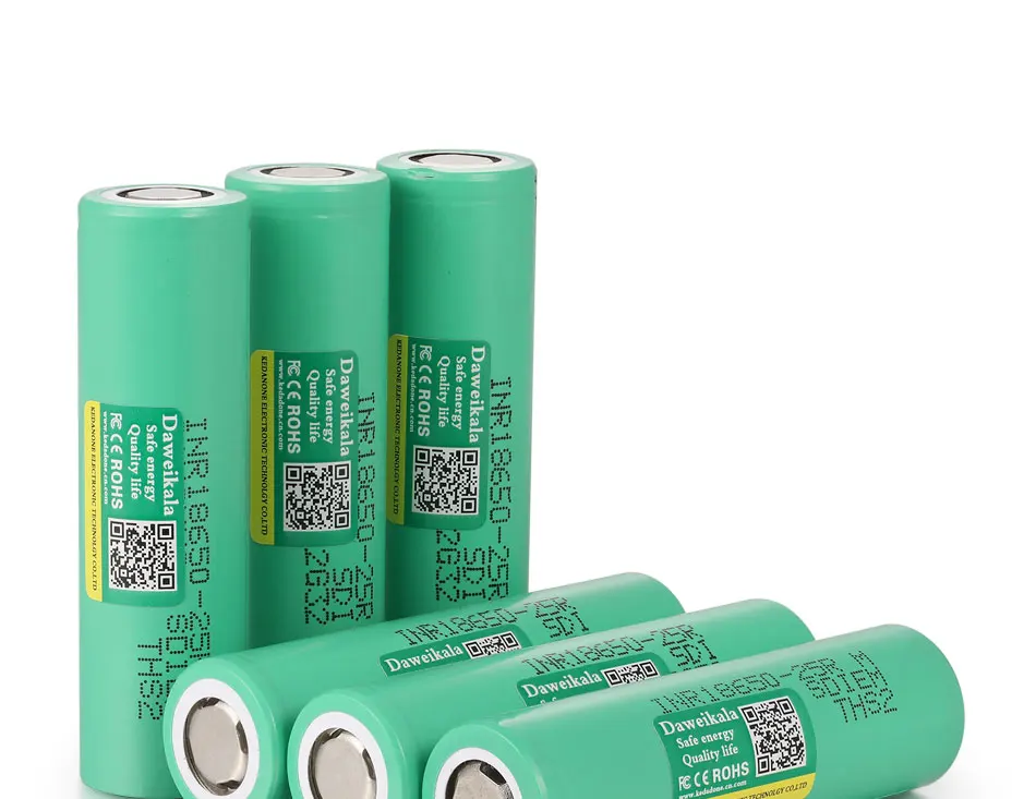 18650 battery Rechargeable battery INR18650 25R 20A discharge Li-ion Batteries 20A cell battery screwdriver flashlight