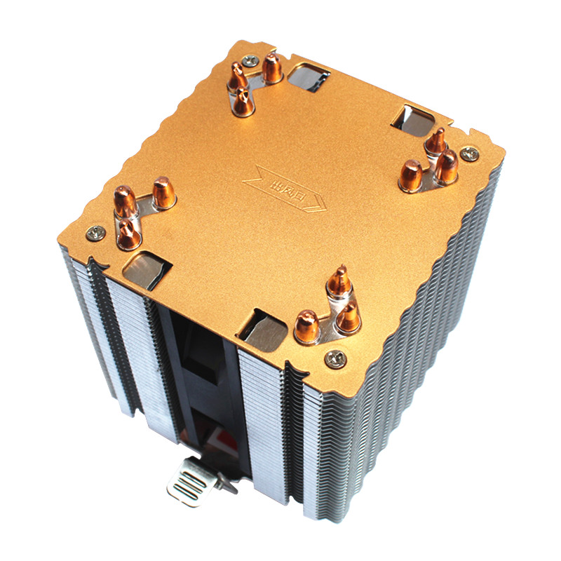 3/4PIN RGB LED CPU Cooler 6-Heatpipe Dual Tower 12V 9cm Cooling Heatsink Radiator for LGA 1150/1151/1155/1156/775/1366 AMD