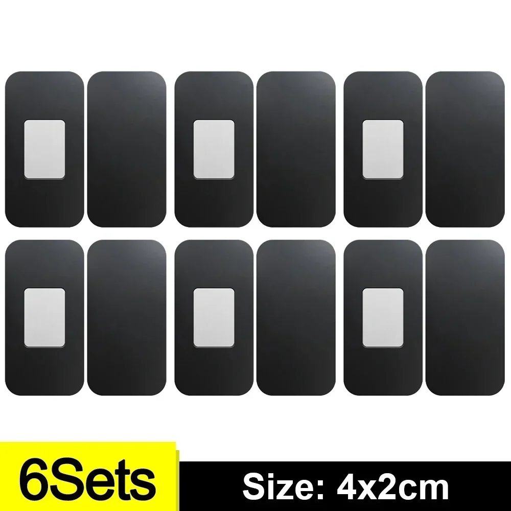 1/6Sets Magnetische Kast Vangt Deur Stop Zelfklevende Onzichtbare Verborgen Magneet Kast Meubels Kast Lade Dichter Keuken: WIT