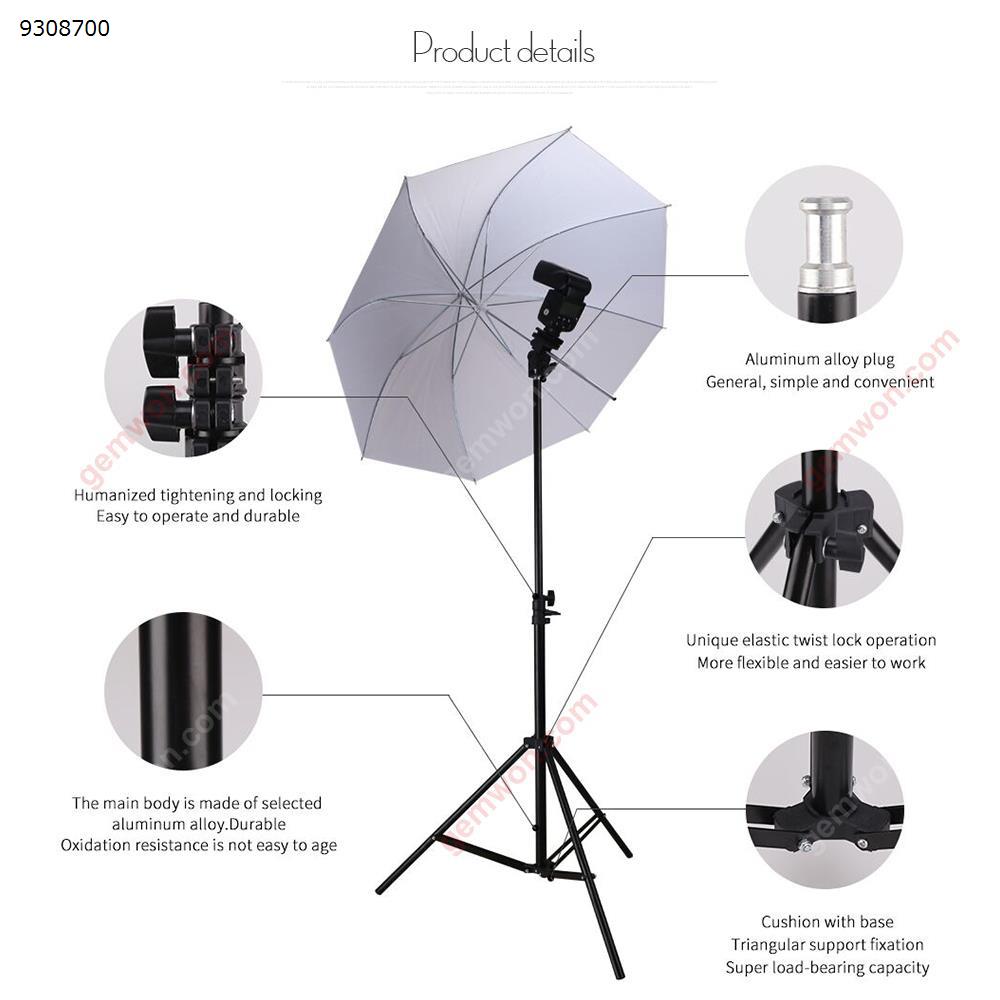 162cm lys stand studio fotografering flash speedlight paraply stativ holder beslag stativ
