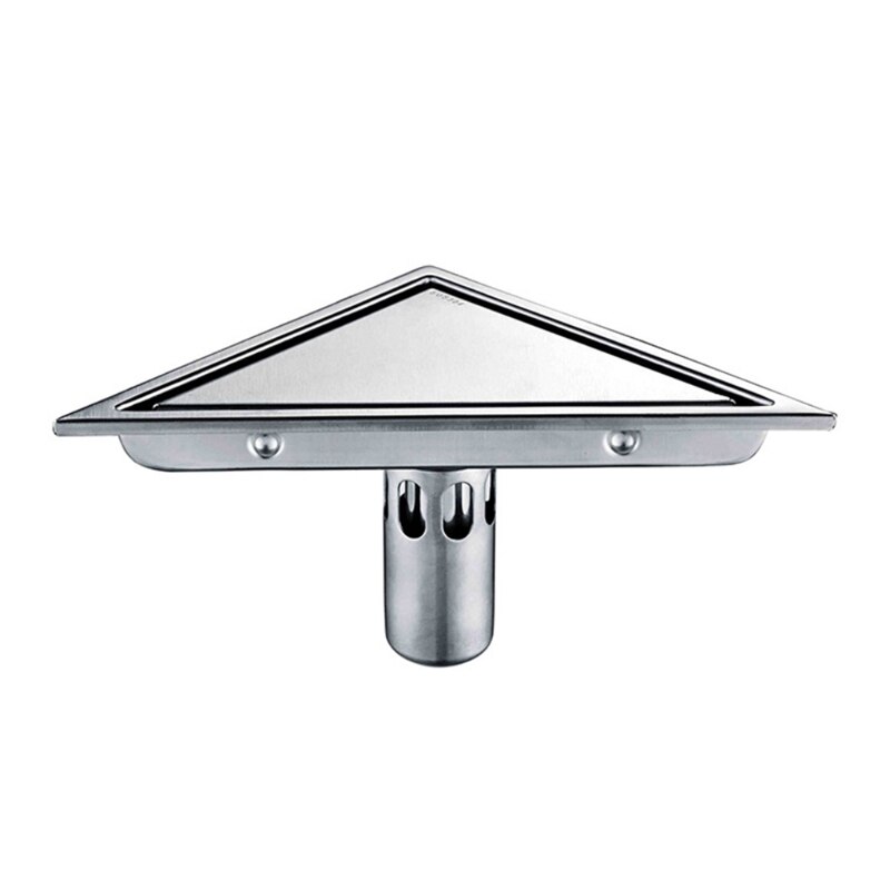 Stainless Steel Bathroom Anti-odor Floor Drainer Hidden Type Triangle Tile Insert Floor Waste Grates Shower Drain M25 21