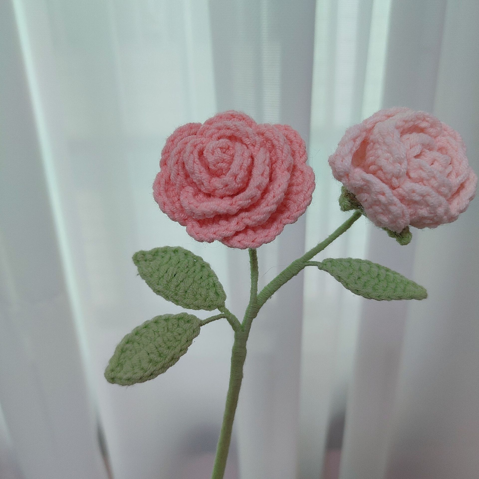 Søt heklet blomsterbukett strikkede blomster flores tejidas en heklet hjemmedekorasjon morsdagsbukett