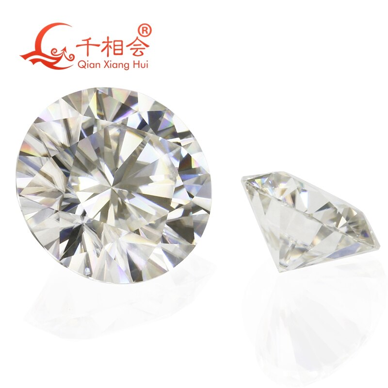 3mm to 12mm GH color white Round Brilliant cut moissanites loose stone by qianxianghui