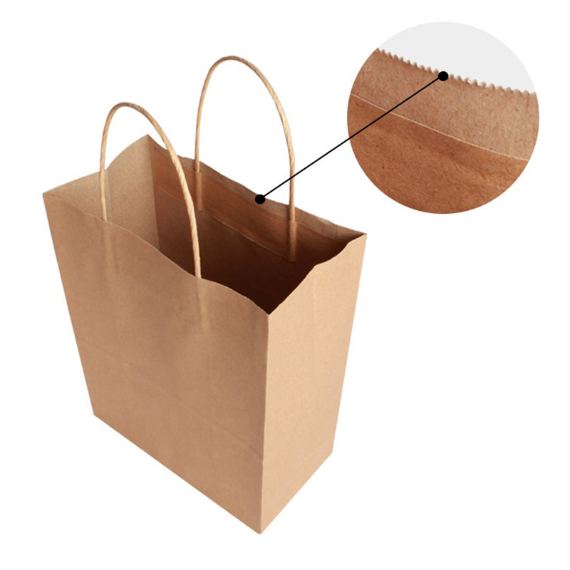 10 Stks/partij 4Size Kraft Diy Multifunctionele Kerstmis Nieuwjaar Papieren Zak Met Handvat Doek Boodschappentas