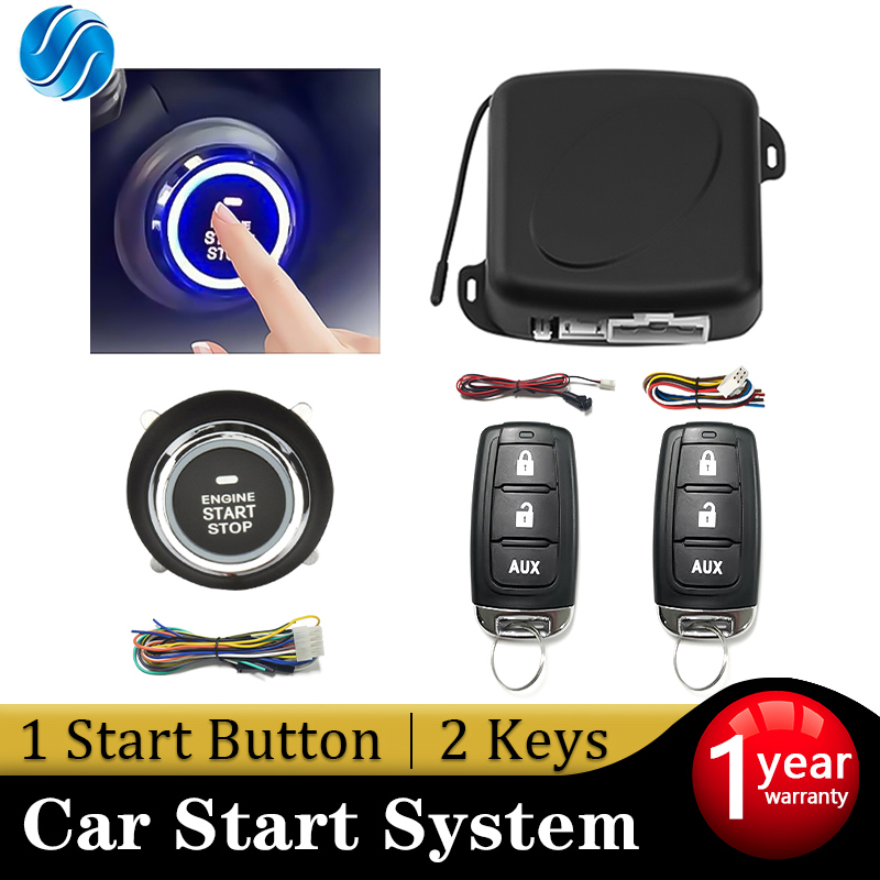 Central Door Lock Car Remote Control Keyless Entry Push Start System With Door Window Trunk Control Function Universal
