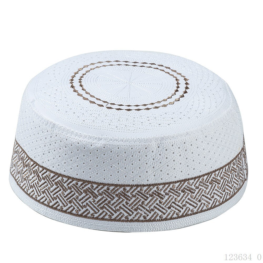 Chapeau de prière musulman broderie Hui chapeaux hommes islamiques Beanie arabie saoudite turquie casquettes Skullies vêtements islamiques hommes Cappelli Cipa