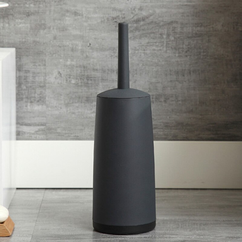 Toilet Brushes and Holders Toilet Bowl Brush with Holder Black for Bathrooms Modern Toilet Brush with Lid Longe
