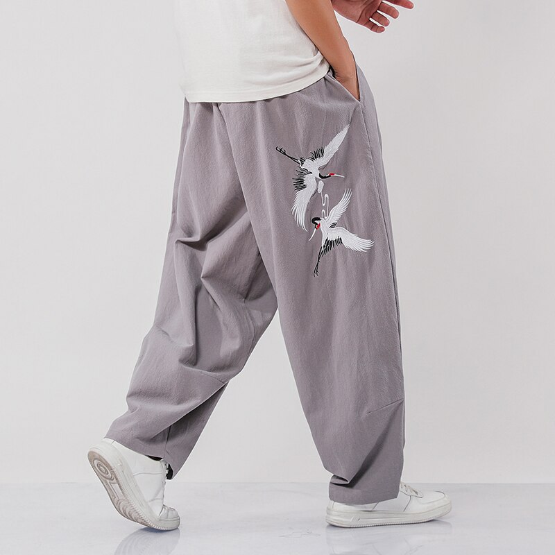 Pantalon de Jogging brodé pour homme, surdimensionné, Style Harajuku, ample, à la , survêtement, 5XL, collection automne