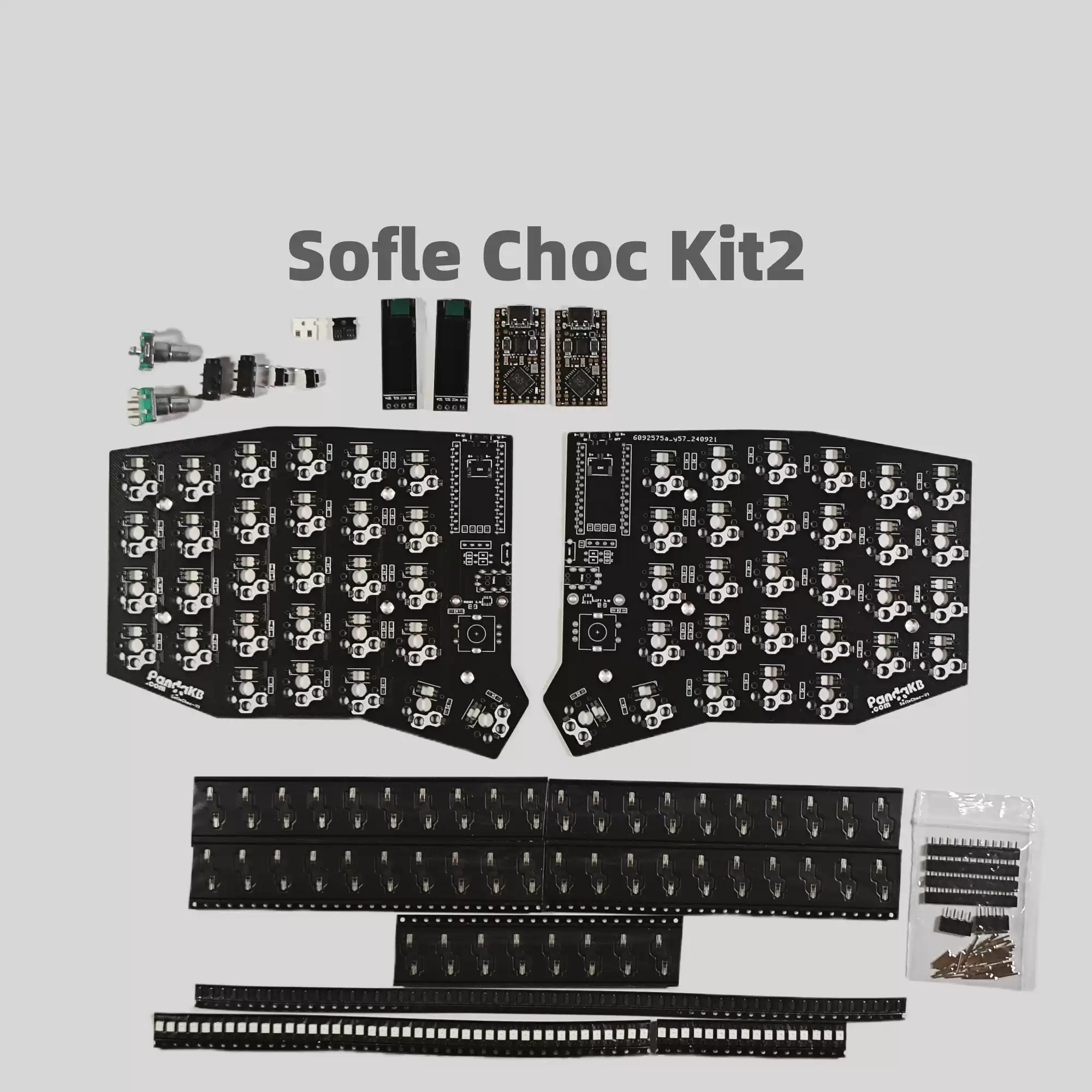 Sofle Choc Split Keyboard PCB-Kit Positionierungsplatine MX Split Keyboard Kit QMK PCB Kit Kundenspezifisches PC-Zubehör: AMBER