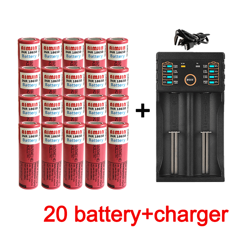 Bateria recarregável do Lítio-íon, brinquedo do computador, fã, portátil, lâmpadas, banco do poder, lanterna, etc., 18650HE2, 3.7V, 2500mAh