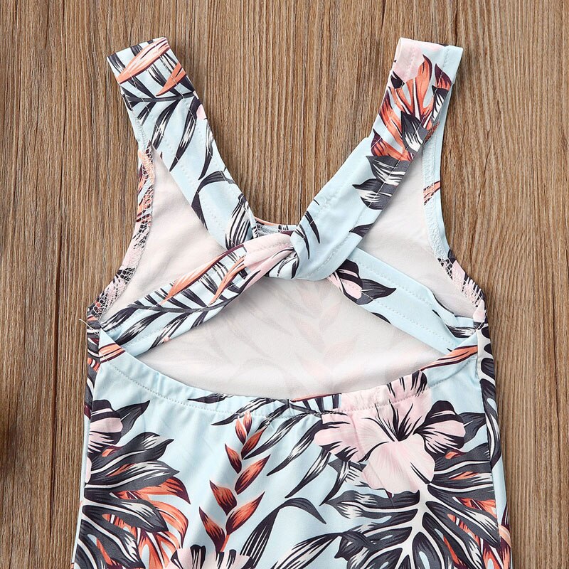 Zomer peuter kinderkleding jongen meisje badmode mouwloos bloemenprint romper jumpsuit jongen shorts zonnepak