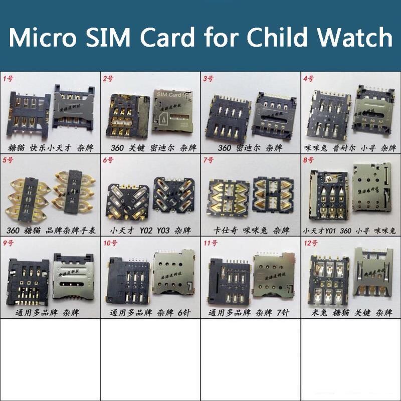 Child Smart Watch Card Socket Old Machine M Rabbit Micro Nano SIM Flip Slot Tray Adapter Domestic Smart Connector FPC Alcatel