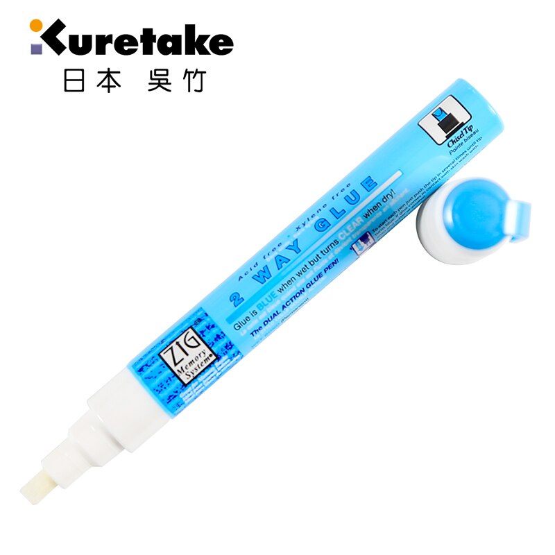 1pc Zig Kuretake système de mémoire 2 voies colle stylo japon 1mm 2mm 4mm 15mm bricolage pour carte de voeux enveloppes affiche collage Permanent: MSB-15P