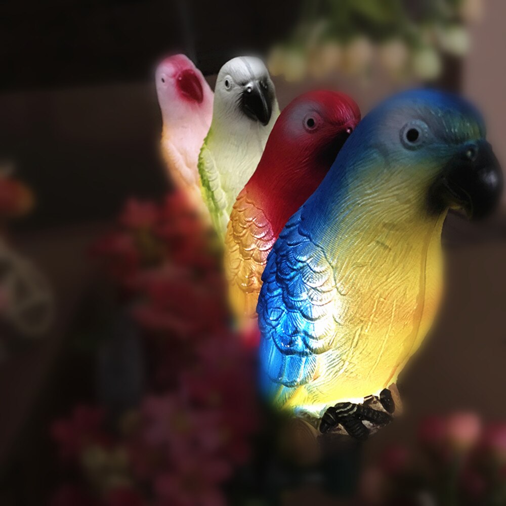 Lampe LED solaire en forme d&#39;oiseau, avec pince, luminaire décoratif d&#39;extérieur, idéal pour un jardin, un sentier, une pelouse, un Patio, une place publique ou une plante en pot