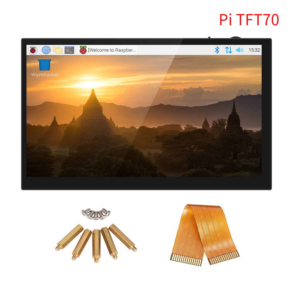 BIGTREETECH BTT PITFT43 PITFT50 PI TFT70 TFT43 Capacitive Touch Screen Octoprint Display For Raspberry Pi 4 3 3D Printer Parts