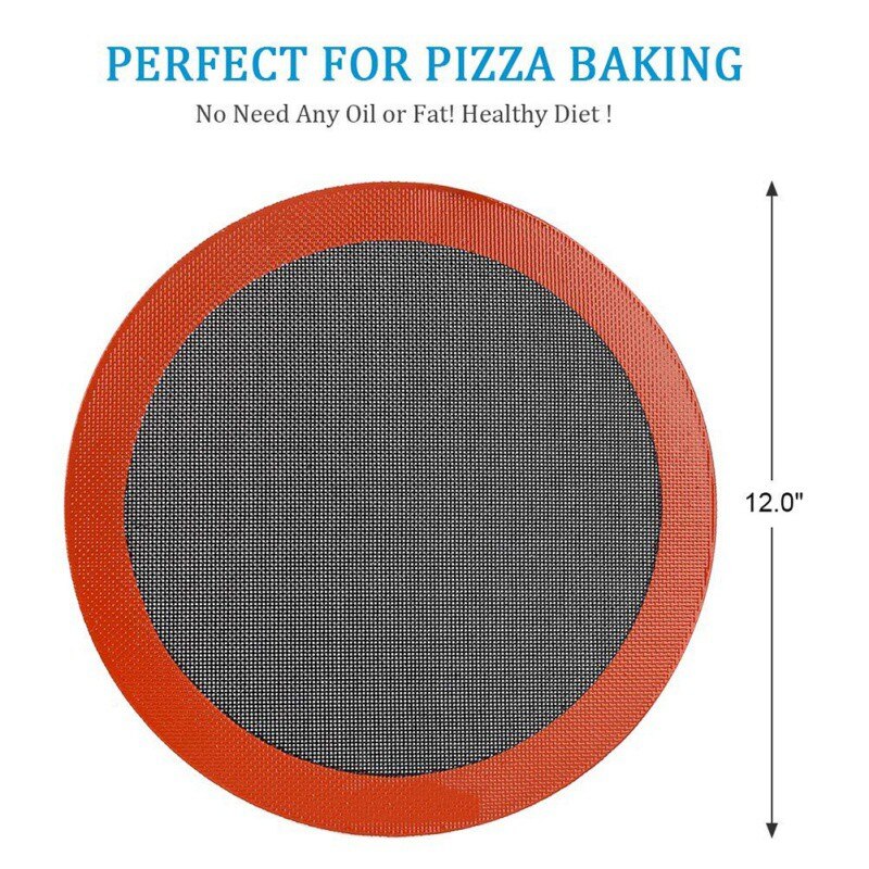 Hittebestendige Bakmat Cake Liner Siliconen Pad Brood Hoge Temperatuur Bakken Net Voor Oven Pizza Bakvormen Broodrooster Pad: Default Title