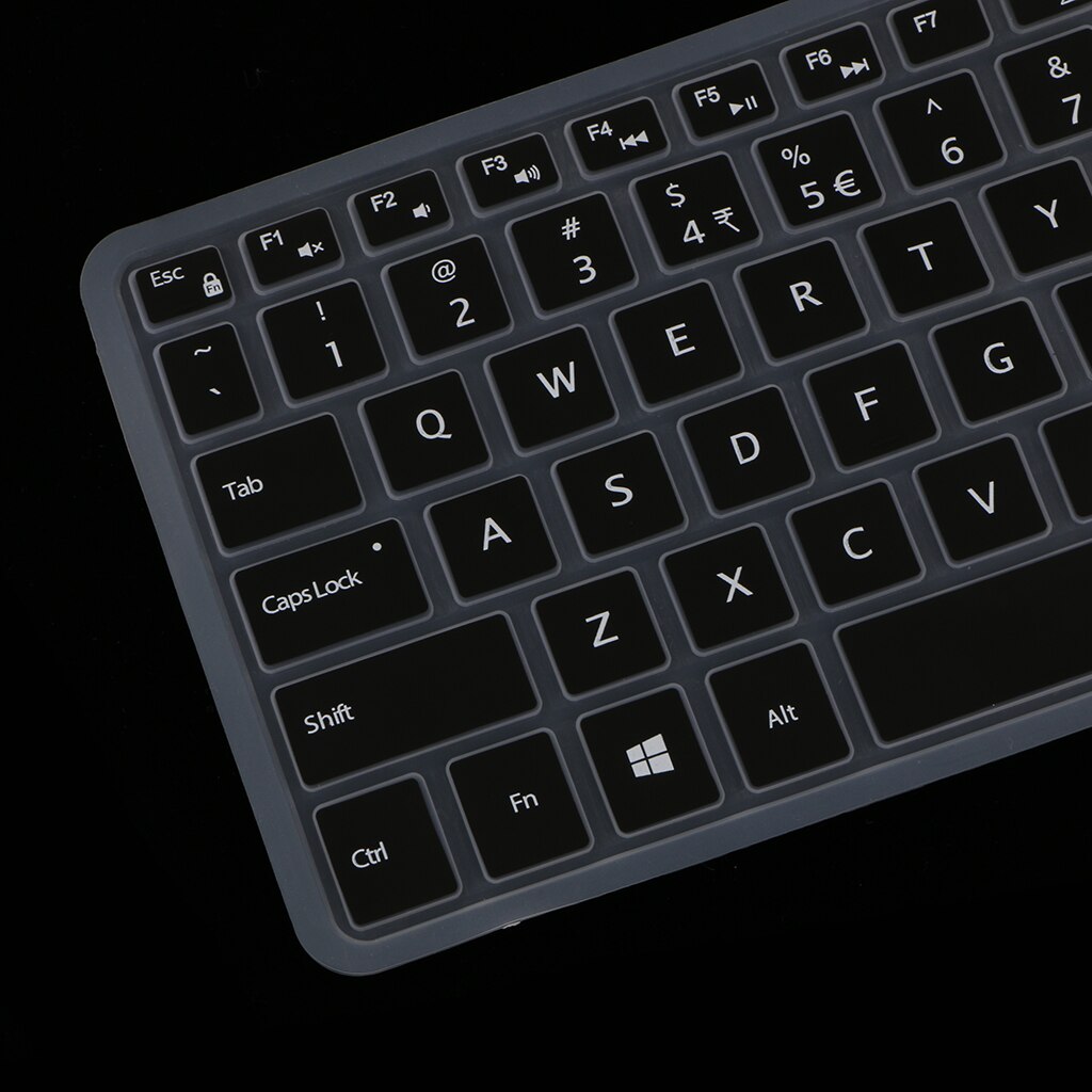 English Silicone Keyboard Skin Cover for Dell XPS13 9350/9360 Black
