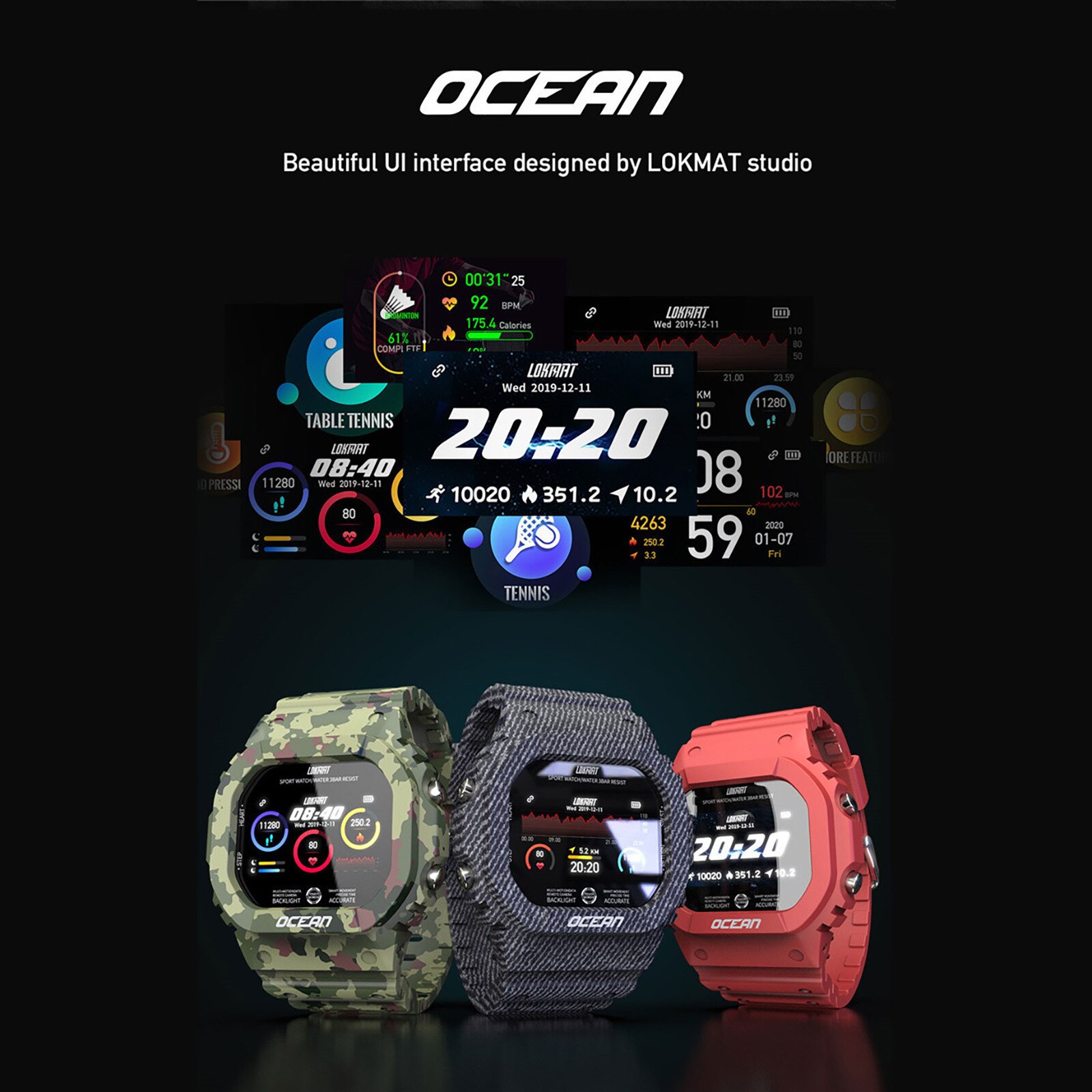 Slimme Horloge Ondersteuning Tf-kaart Sim Sport Bluetooth Horloge Waterdicht En Magnetische Sport Horloge Voor Android Mobiele Telefoon